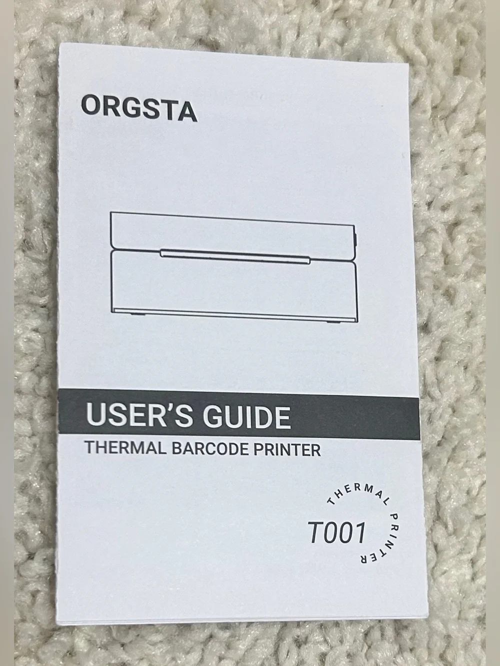 NWT never used ORGSTA Thermal Barcode Printer - White -everything included
